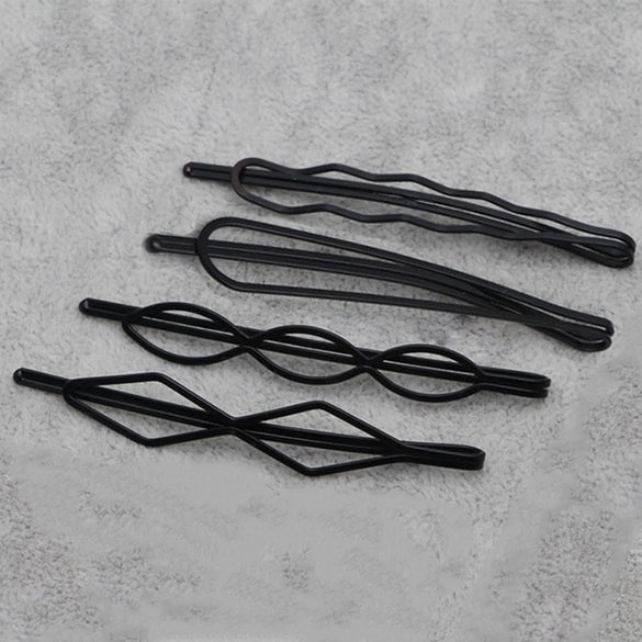 Elegant Sweet Alloy Pearl Hair Clip Set Electroplated Word Barrette Side Clip And Bangs Clip For Women