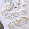 Elegant Sweet Alloy Pearl Hair Clip Set Electroplated Word Barrette Side Clip And Bangs Clip For Women
