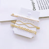 Elegant Sweet Alloy Pearl Hair Clip Set Electroplated Word Barrette Side Clip And Bangs Clip For Women