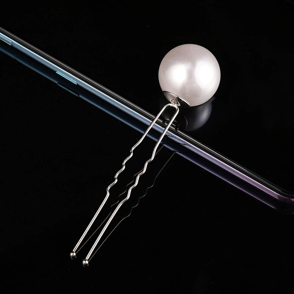 Elegant Ushaped Pearl Hairpin For Women And Girls Hairfriendly Accessory For Everyday Hairstyles