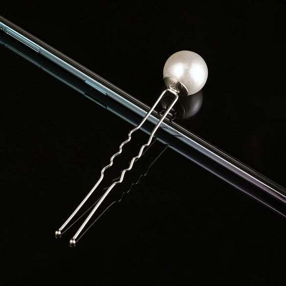 Elegant Ushaped Pearl Hairpin For Women And Girls Hairfriendly Accessory For Everyday Hairstyles