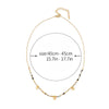 Elegant Vintage Style French Style Round Natural Stone Titanium Steel 18K Gold Plated Natural Stone Necklace In Bulk