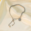 Elegant Vintage Style Simple Style Round 316L Stainless Steel  Bracelets In Bulk