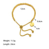 Elegant Vintage Style Simple Style Round 316L Stainless Steel  Bracelets In Bulk