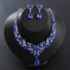 Elegant Water Droplets Alloy Inlay Zircon Women'S Jewelry Set