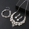 Elegant Water Droplets Zinc Alloy Inlay Crystal Women'S Jewelry Set