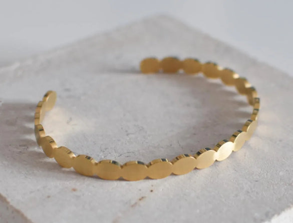 Elegant Wedding Classic Style Hexagram Twist 304 Stainless Steel 18K Gold Plated Artificial Diamond Bangle In Bulk