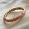 Enamel Retro Patchwork Bracelet With Plated Finish Simple And Versatile Fashion Jewelry Accessory