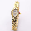Engraved Retro French Alloy Bracelet Watch For Women With Diamondencrusted And Round Dial