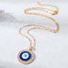 Ethnic Style Devil'S Eye  Alloy Inlay Rhinestones Unisex Pendant Necklace