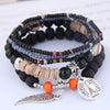 Ethnic Style Geometric Alloy Tribal Women's Bracelet With Disc Tower Wings And Rice Beads