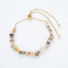 Ethnic Style Geometric Stainless Steel Natural Stone Beaded 14k Gold Plated Drawstring Bracelets