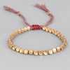 Ethnic Style Solid Color Copper Bracelets Beaded Copper Bracelets 1 Piece