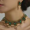 Ethnic Style Water Droplets Alloy Inlay Glass Pearl Women'S Jewelry Set