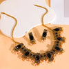 Ethnic Style Water Droplets Alloy Inlay Glass Pearl Women'S Jewelry Set