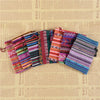 Ethnic style Striped Cotton Cloth Bucket Pocket Drawstring Beads Bracelet Play Packaging Bag Sachet Bag