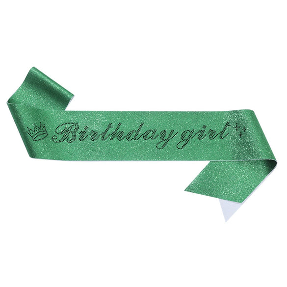 Etiquette Belt Glitter Cloth Sardine Material With Bronzing Printing And Hot Diamond Shoulder Strap