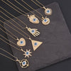 European And American Cross-border Palm Love Demon Eye Pendant Personalized Necklace