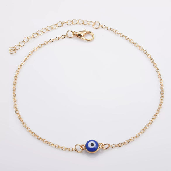 European And American Cross-Border New Bracelet Eye Bracelet Alloy Blue Dripping Bracelet Simple Bracelet