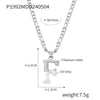 Wholesale Jewelry Basic Letter Titanium Steel Enamel Plating Pendant Necklace