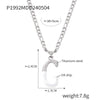 Wholesale Jewelry Basic Letter Titanium Steel Enamel Plating Pendant Necklace