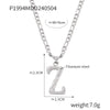 Wholesale Jewelry Basic Modern Style Classic Style Letter Titanium Steel Gold Plated Enamel Plating Pendant Necklace