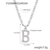 Wholesale Jewelry Basic Modern Style Classic Style Letter Titanium Steel Gold Plated Enamel Plating Pendant Necklace