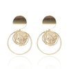 Simple Style Geometric Plating Alloy No Inlaid Earrings