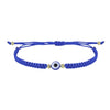 Evil Eye Geometric Braided Rope Adjustable Friendship Bracelet Electroplated