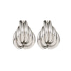 Exaggerated Alloy Wrapped Punk Street Twist Earrings With Geometric Design And Electroplating