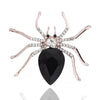 Exaggerated Animal Style Alloy Crystal Brooch With Rose Gold Electroplating For Women's Clothing