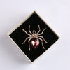 Exaggerated Animal Style Alloy Crystal Brooch With Rose Gold Electroplating For Women's Clothing