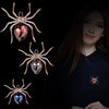 Exaggerated Animal Style Alloy Crystal Brooch With Rose Gold Electroplating For Women's Clothing