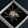 Exaggerated Animal Style Alloy Crystal Brooch With Rose Gold Electroplating For Women's Clothing