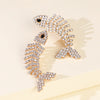Exaggerated Big Brand Diamond Fish Bone Claw Chain Color Diamond Fashion Earrings Wholesale Gooddiy