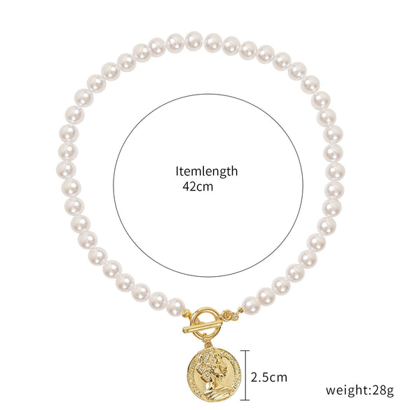 Exaggerated Bohemian Cross Shell Multilayer Alloy Necklace With Animals Zodiac Pattern And Electroplating Treatment