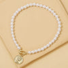Exaggerated Bohemian Cross Shell Multilayer Alloy Necklace With Animals Zodiac Pattern And Electroplating Treatment