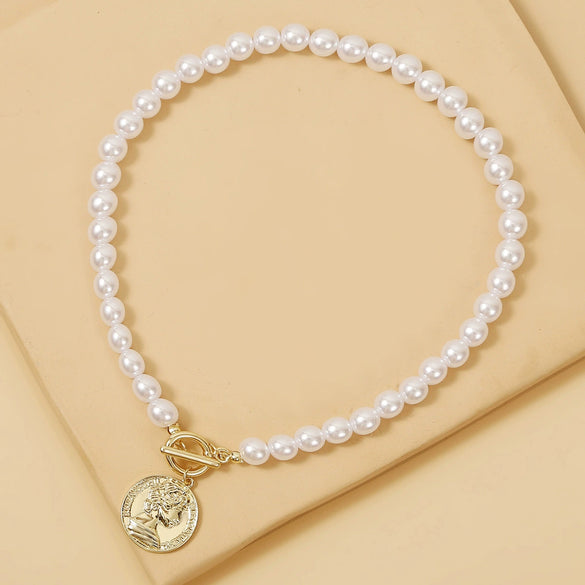 Exaggerated Bohemian Cross Shell Multilayer Alloy Necklace With Animals Zodiac Pattern And Electroplating Treatment