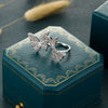 Exaggerated Butterfly Open Ring For Women Alloy Electroplated Light Luxury Style