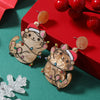 Exaggerated Christmas Earrings Acrylic Geometric Animal Style Jewelry For Women