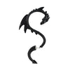 Exaggerated Creative Alloy Earrings Retro Punk Style With Dark Flying Dragon Animal Pattern Electroplated