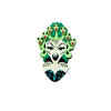 Exaggerated Creative Funny Snake Hair Witch Abstract Cartoon Acrylic Printing Jewelry Decorative Brooch For Women
