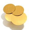 Exaggerated Creative Women's Stainless Steel 18K Gold Plated Geometric Round Bracelet With Electroplating Design