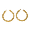 Exaggerated Cshaped Goose Throat Chain Earrings Stainless Steel Geometric Style For Women