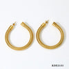 Exaggerated Cshaped Goose Throat Chain Earrings Stainless Steel Geometric Style For Women