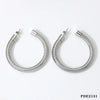Exaggerated Cshaped Goose Throat Chain Earrings Stainless Steel Geometric Style For Women