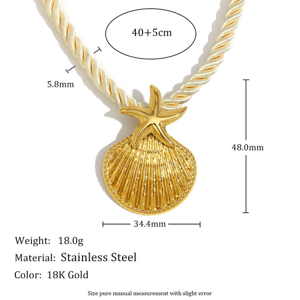 Exaggerated Design Sense Stainless Steel 18K Gold Plated Heart Shape Ring Pendant Necklace For Women With Electroplating