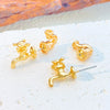 Exaggerated Detachable Hip Hop Faucet Earrings For Women Alloy Material Geometric Style Electroplating Treatment