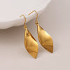 Exaggerated Diamond Ear Hook Design 316L Stainless Steel Electroplated Fashion Women's Earrings