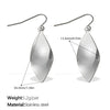 Exaggerated Diamond Ear Hook Design 316L Stainless Steel Electroplated Fashion Women's Earrings